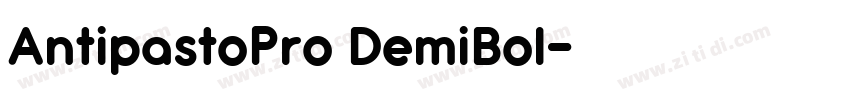 AntipastoPro DemiBol字体转换